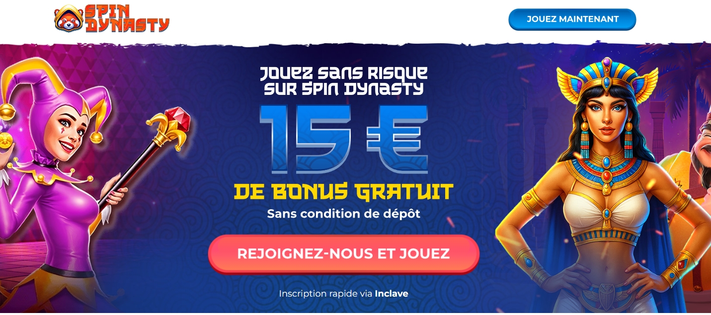 SpinDynasty - 15€ Grátis